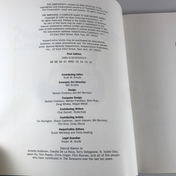 The Simpsons: A Complete Guide to Our Favorite Family by Matt Groening 1997 - Picture 6 of 7